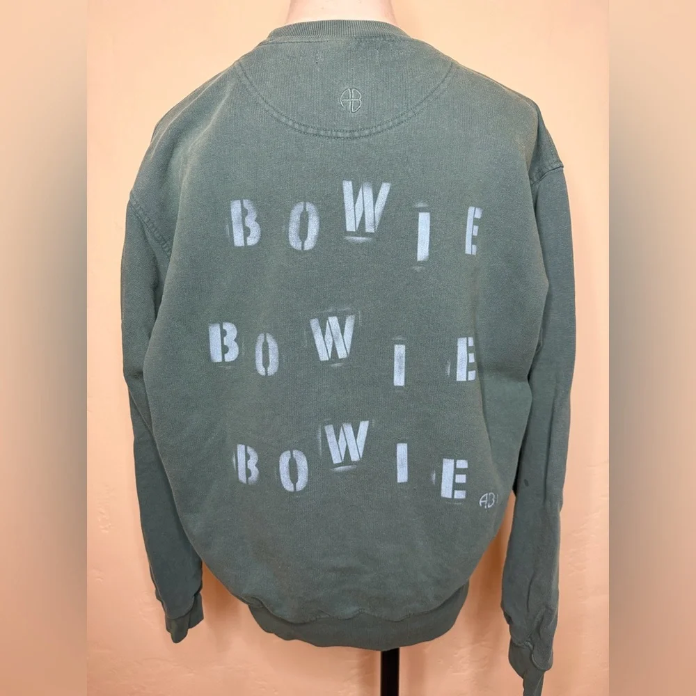 Anine Bing Rare Collectible David Bowie organic cotton Sweatshirt Size Small - Picture 4 of 7